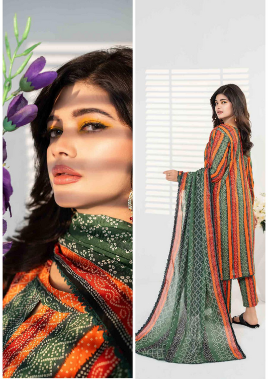 Zesh Unstitched Lawn 3 Piece 100% Original 🔥❤️