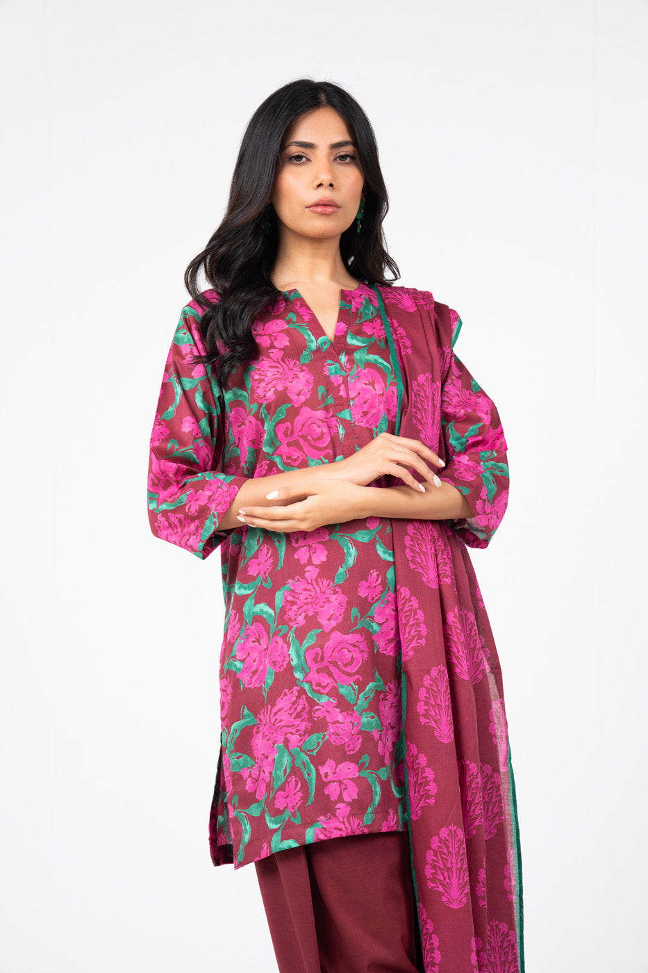 alkaram prints Digital Lawn Unstitched 3 Pieces ❤️