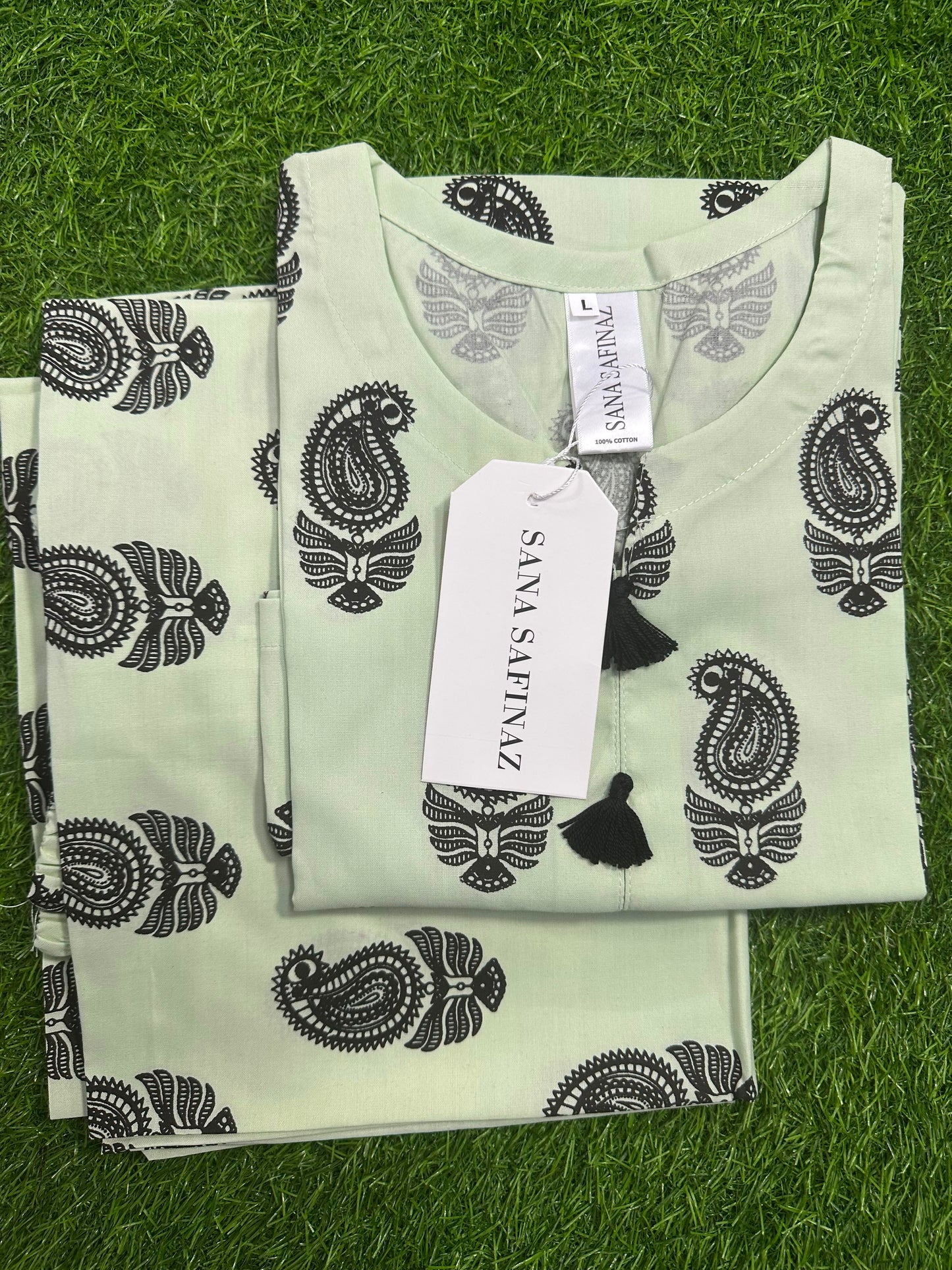 SanaSafinaz Stitched 2PCS Mint Green