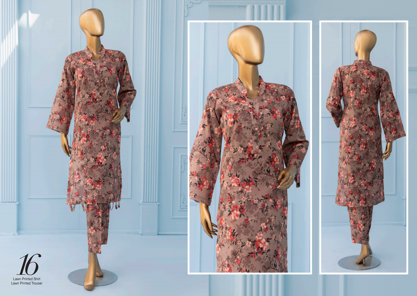 š SAWERA BANADORA 100% Original Lawn 2 PC Unstitched ā Series 2025 š