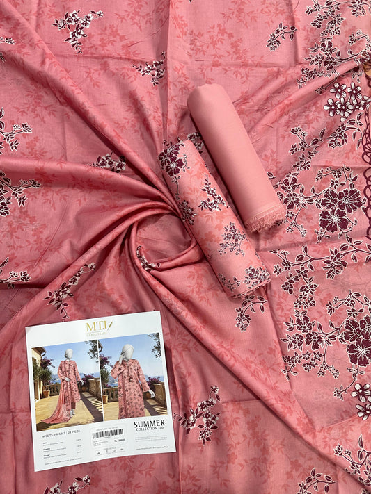 MTJ Original (WSDTS-PR-5363) Printed Lawn Unstitched Collection – Summer 2026