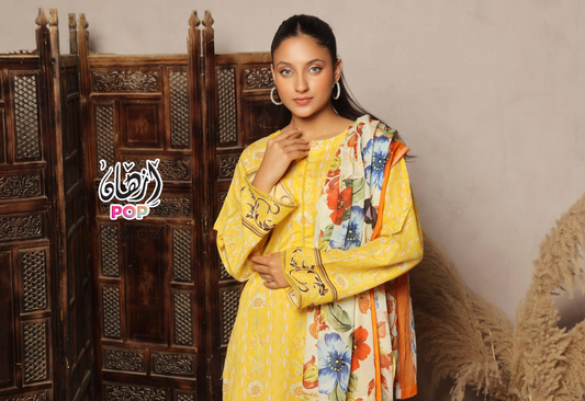 MoosaJee 100% Original Unstitched 3Pcs 🥳🔥