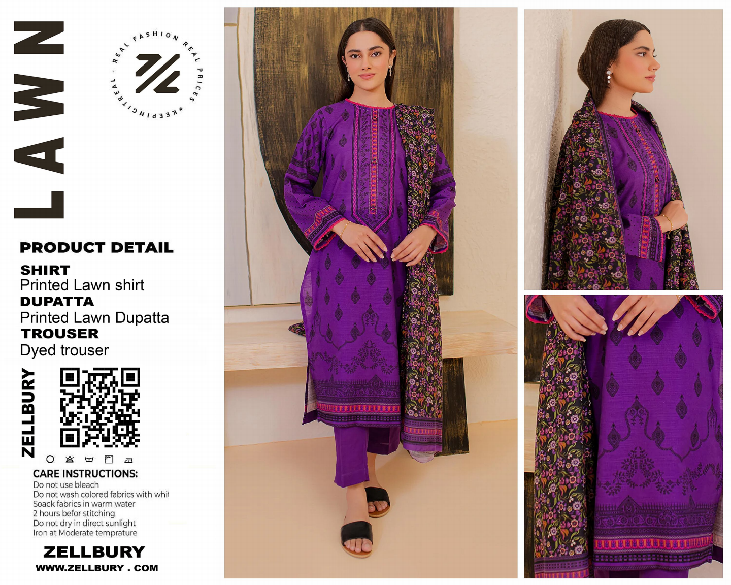 GulAhmed,Khaadi,Zellbury,Ego,Salitex,CrossStitch,Nishat,Firdous,Baroque,Maria.B,Alkaram ,SanaSafinaz Printed Unstitched 3P in 1299π΅π°π