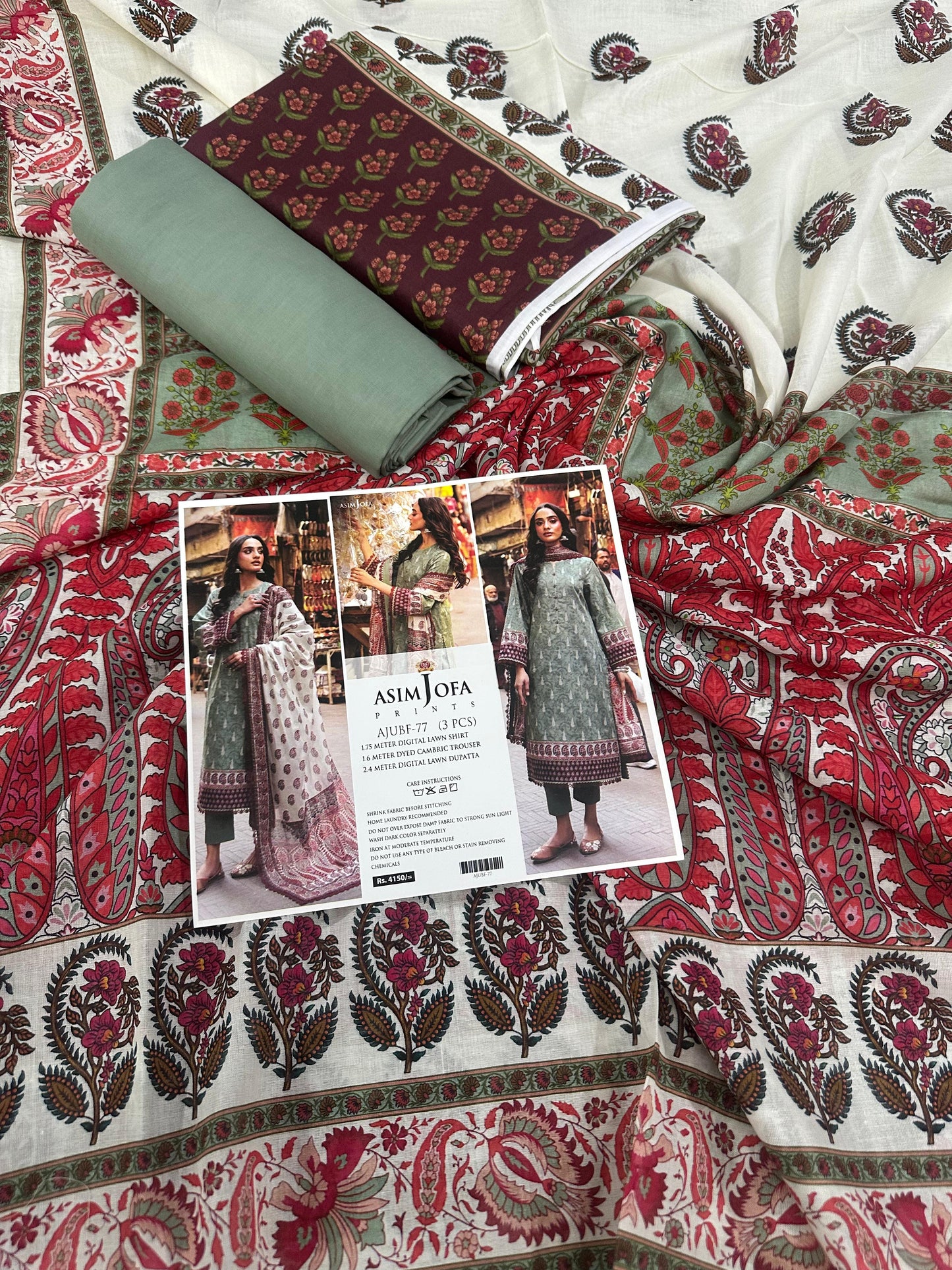 Asim Jofa Premium 3 Piece Unstitched Lawn Collection