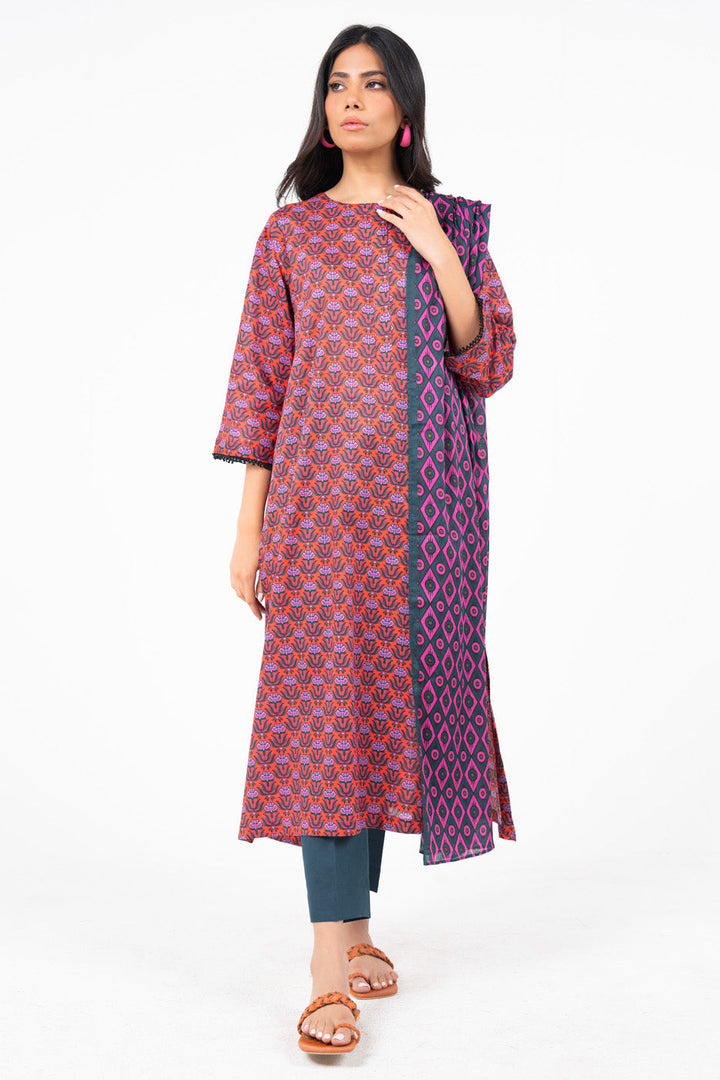 alkaram prints 100% Original Lawn Unstitched 3 Pieces ❤️
