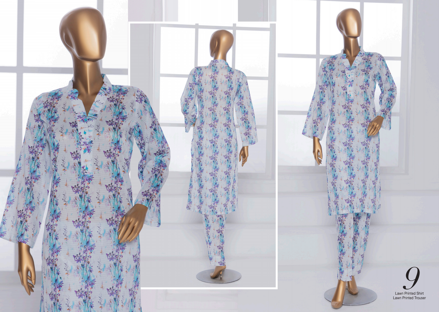 š SAWERA BANADORA 100% Original Lawn 2 PC Unstitched ā Series 2025 š