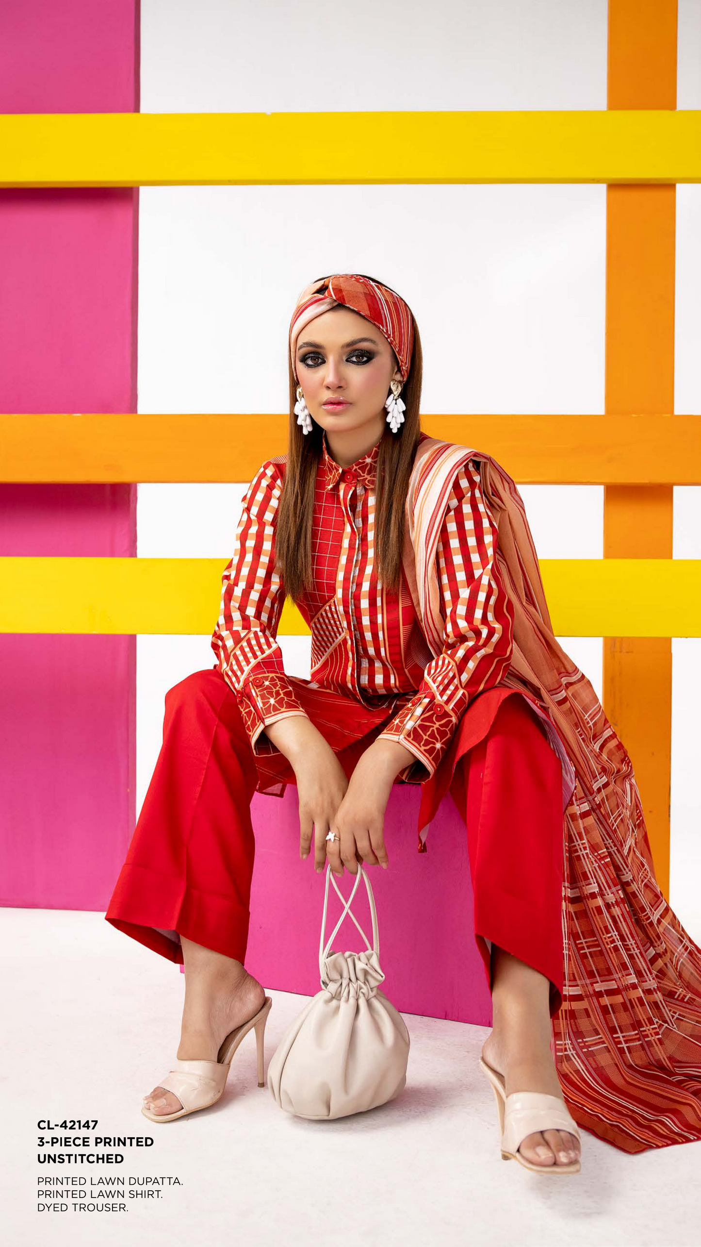 Gul Ahmed Printed Lawn Unstitched 3Pc Suit CL-42147 ππ₯β¨