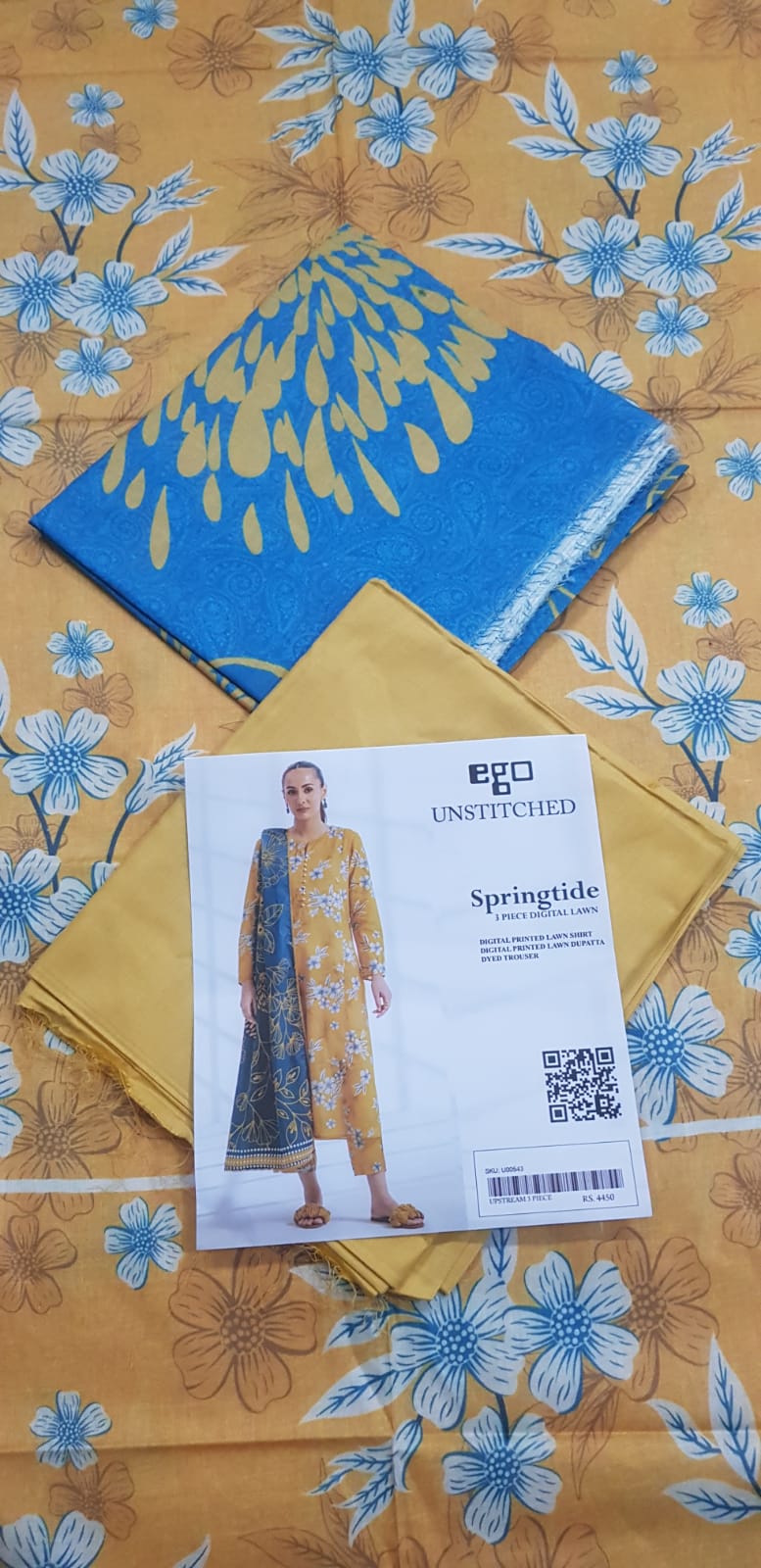Ego Printed Unstitched 3P