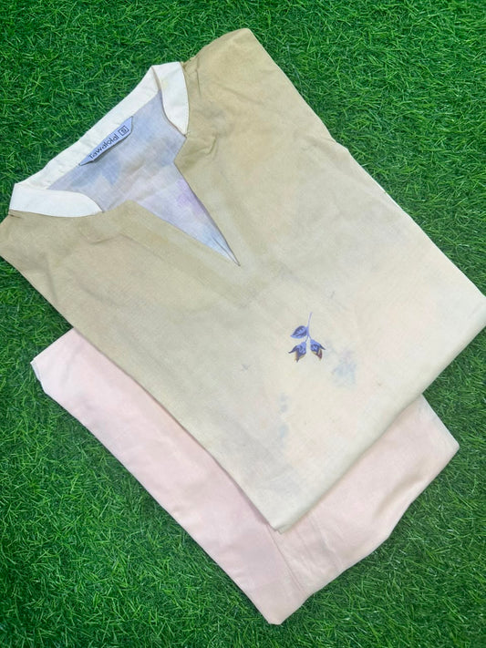 Tawakkal Yellow Stitched 2-Piece