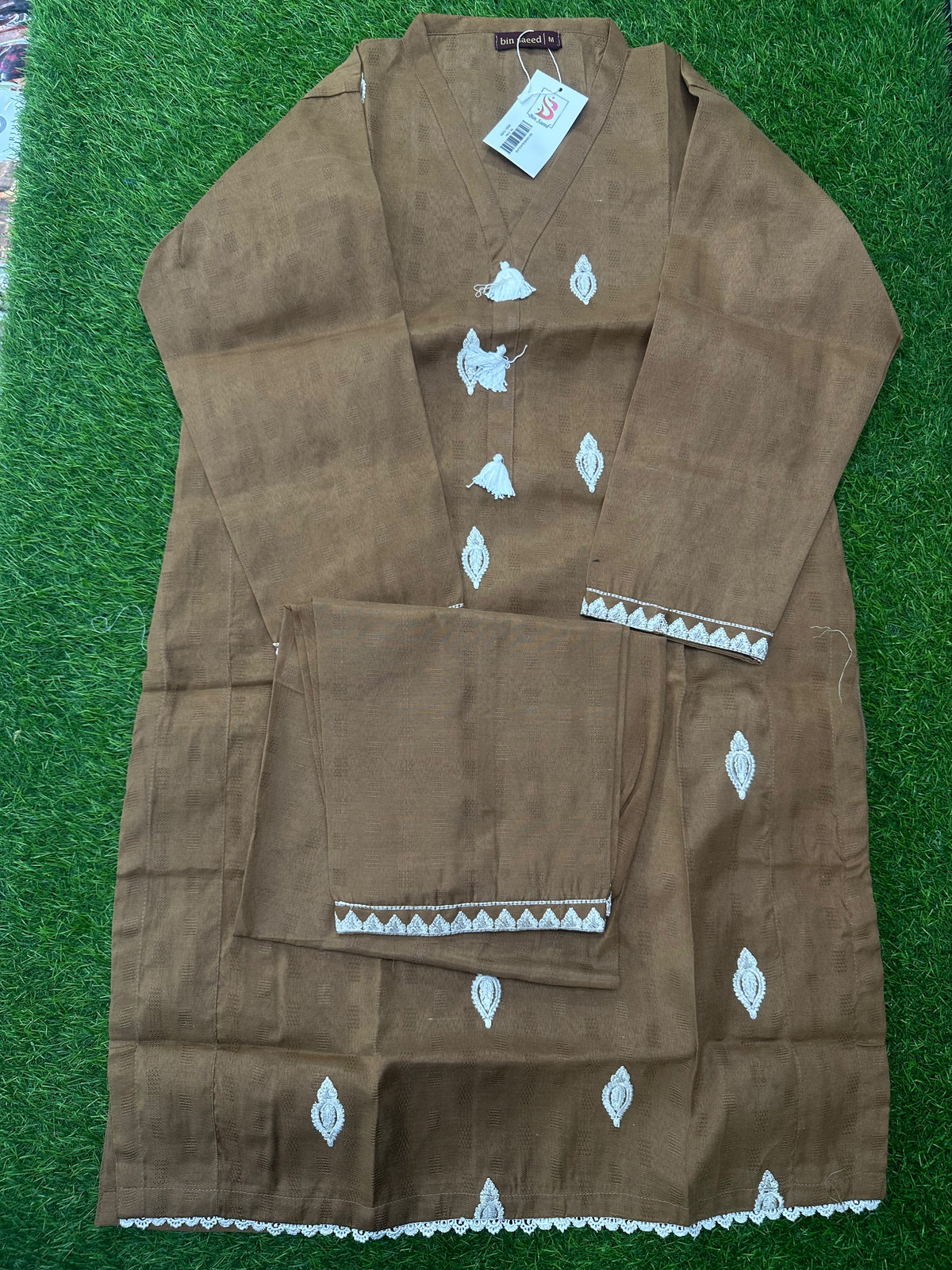 Binsaeed Stitched Emb 2Pcs
