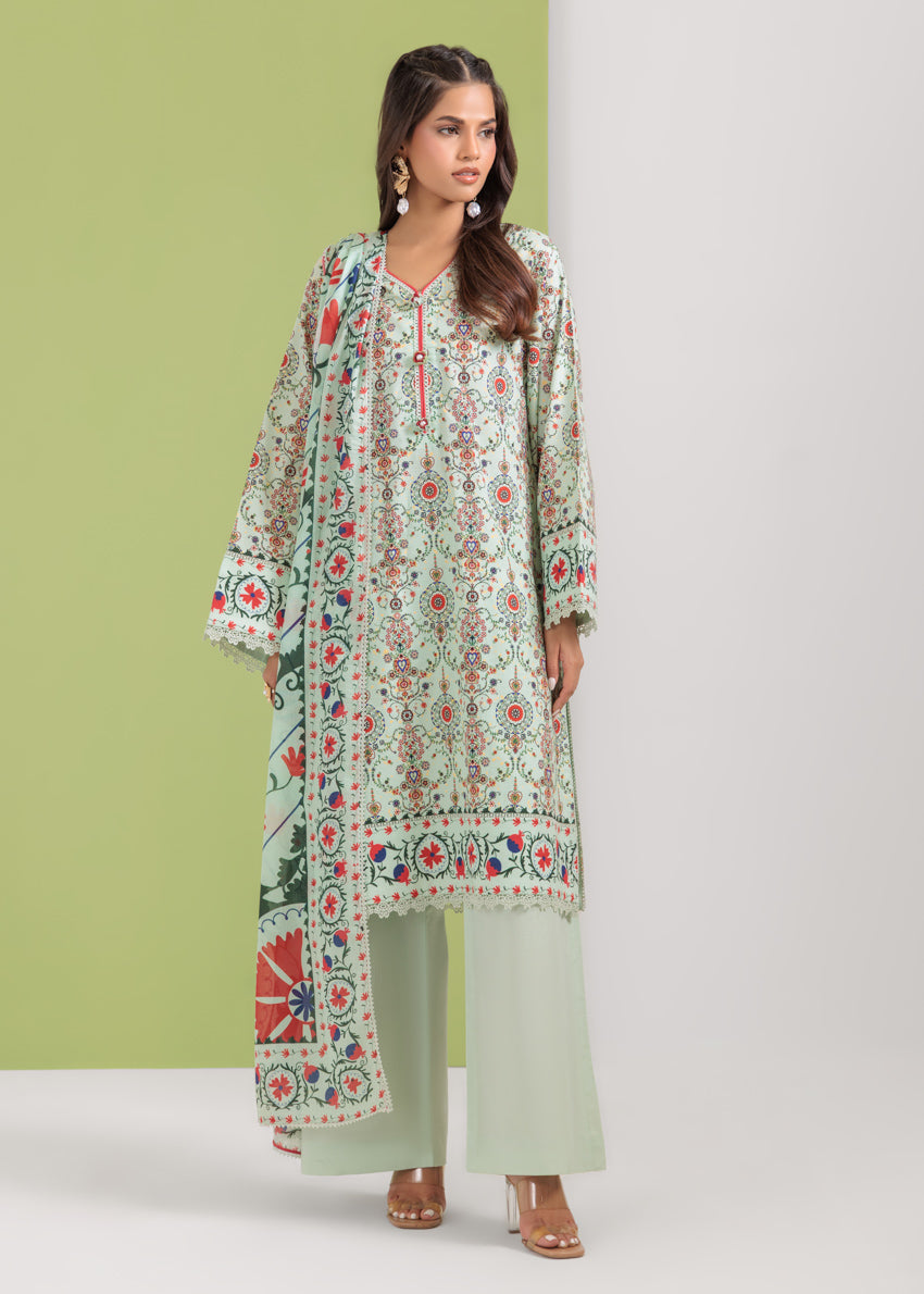 Bonanza Satrangi Unstitched Sage - 3 Pc (WU3PPBS25LIUN63)