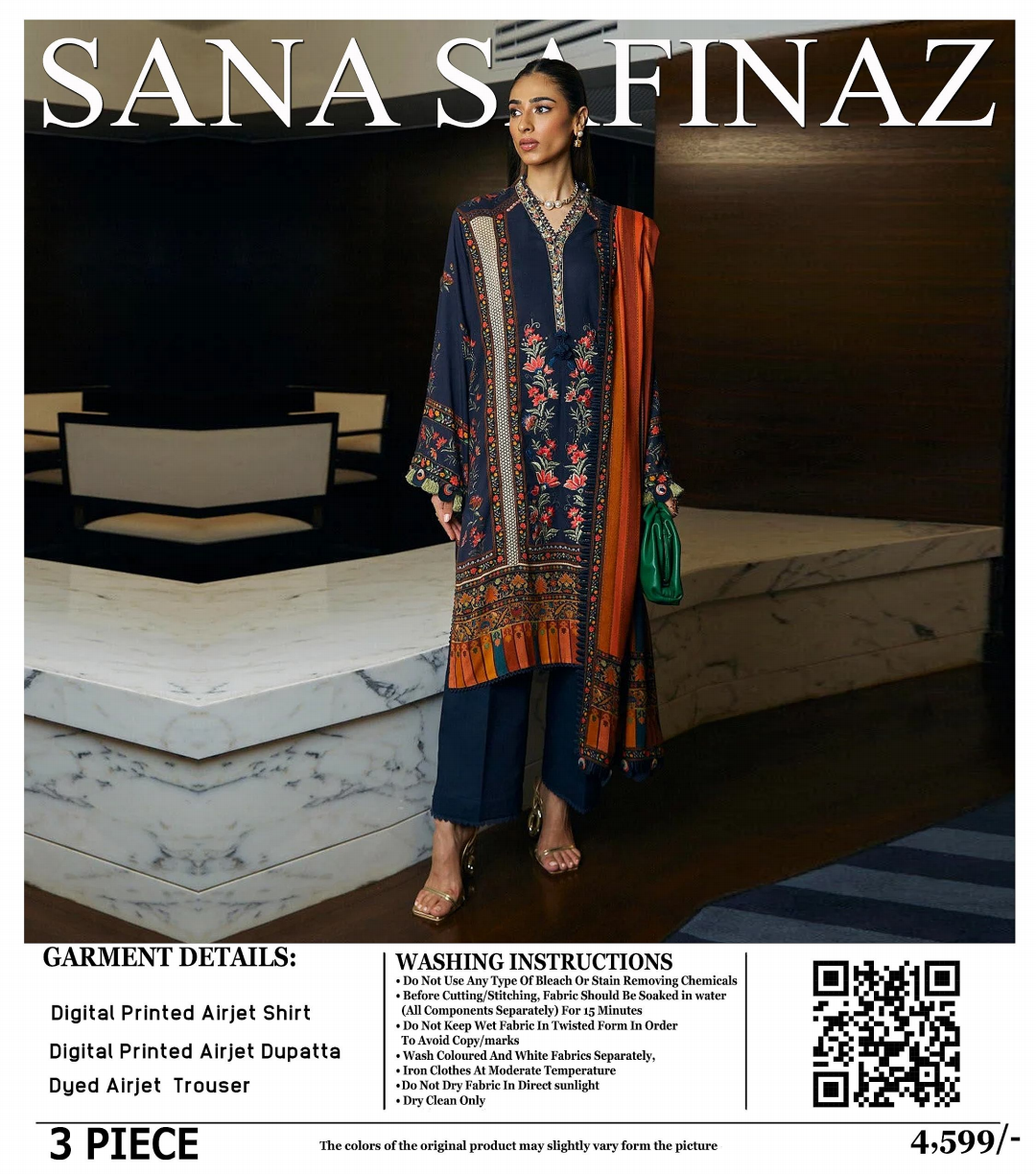 Sana Safinaz Lawn Unstitched 3 Pieces ❤️🔥