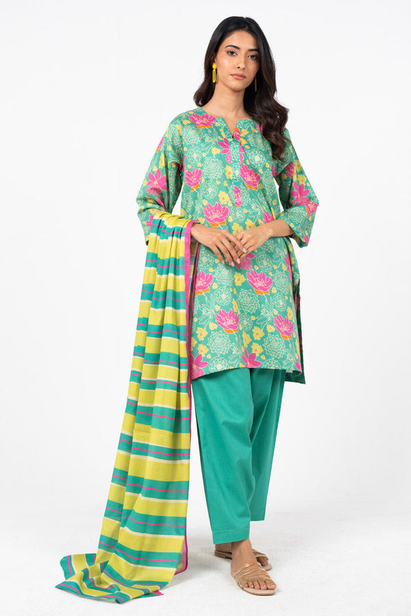 alkaram prints 100% Original Lawn Unstitched 3 Pieces ❤️