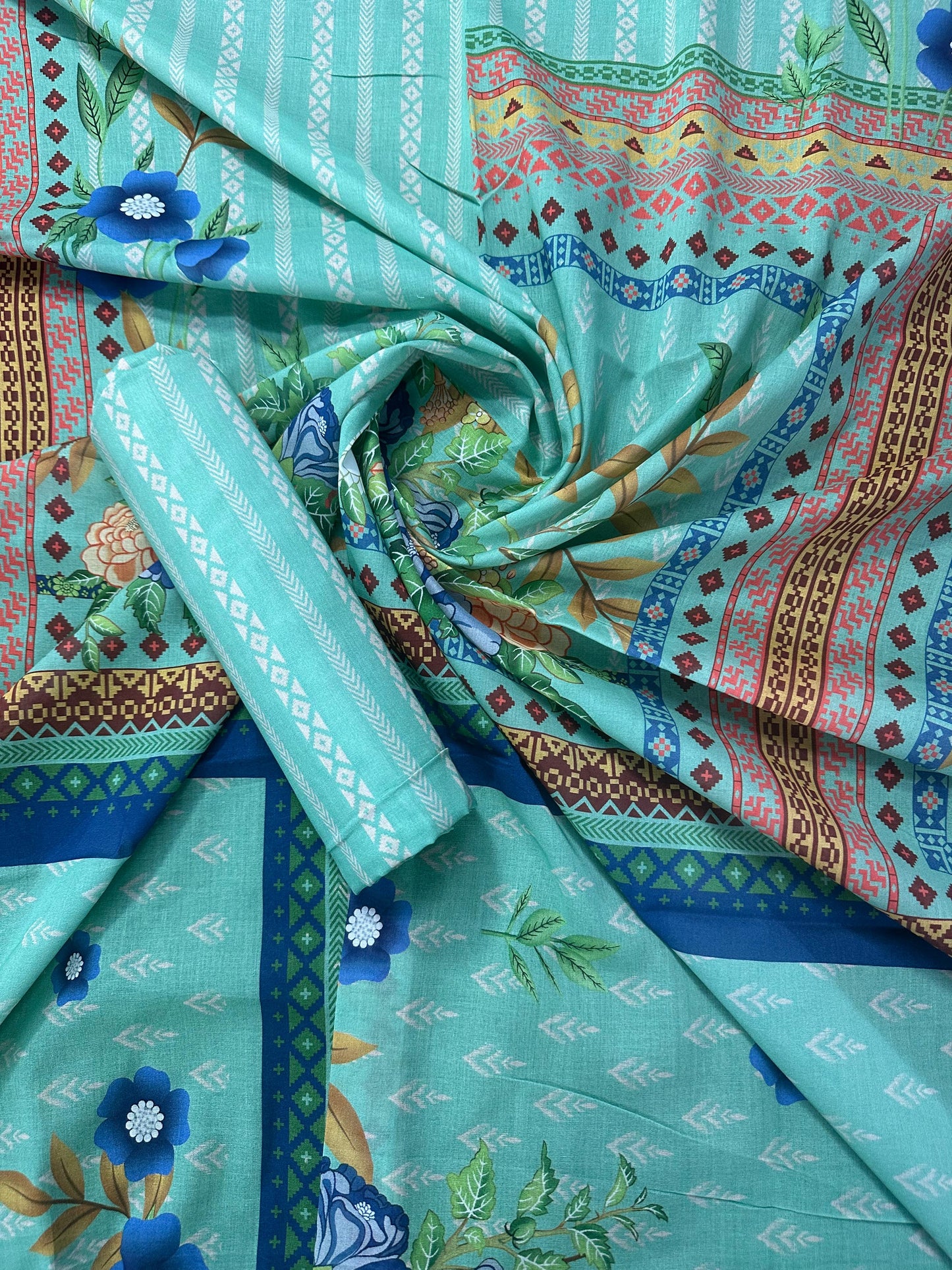 Al Dawood Textile D#2 (S+T) Unstitched Printed Cordset Collection