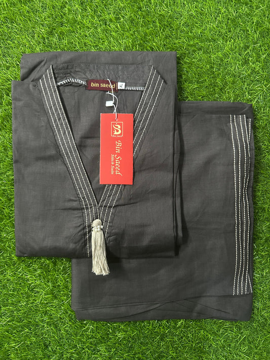 Bin Saeed Stitched 2Pcs Dyed Collection