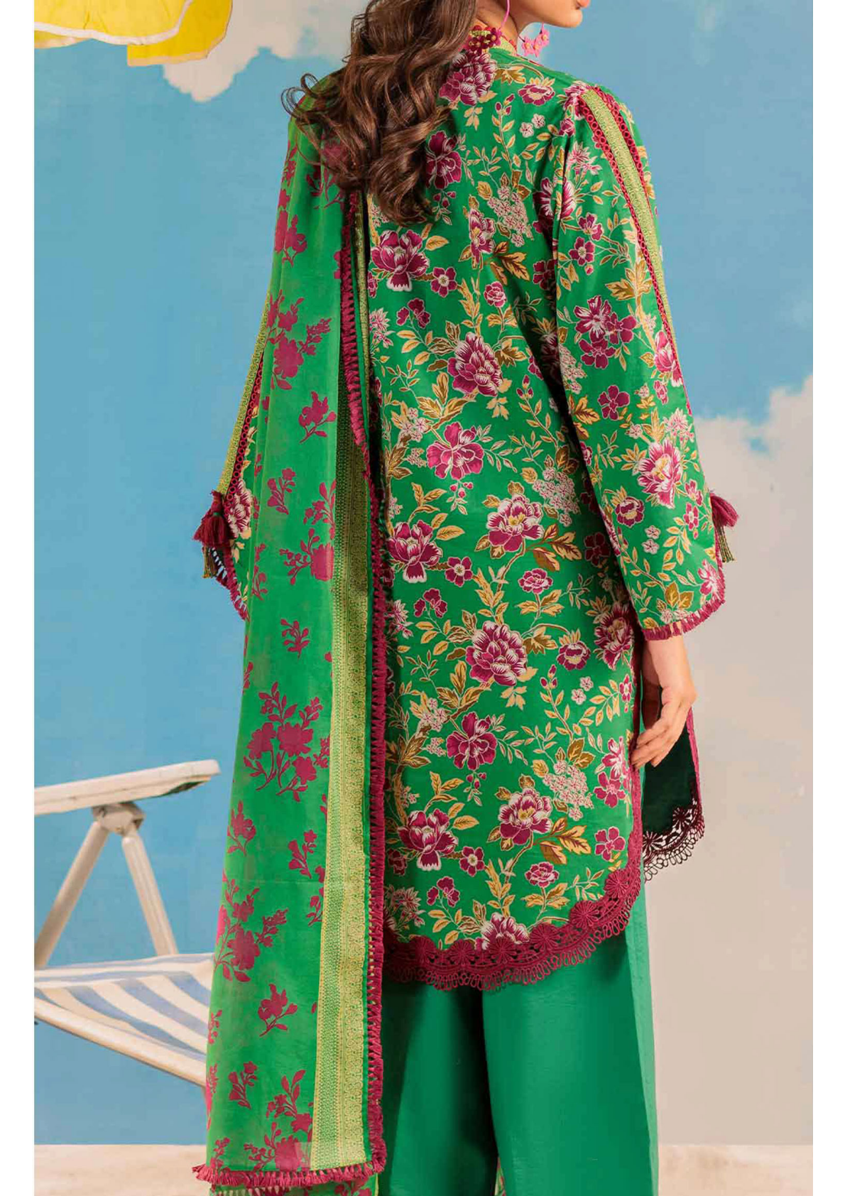 BONANZA DORIA LAWN UNSTITCHED 3 PIECE โก๐๐