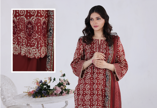 Luxury Summer Collection
APPLIQUE KARI BY MOOSAJEE Design# D-0401-06