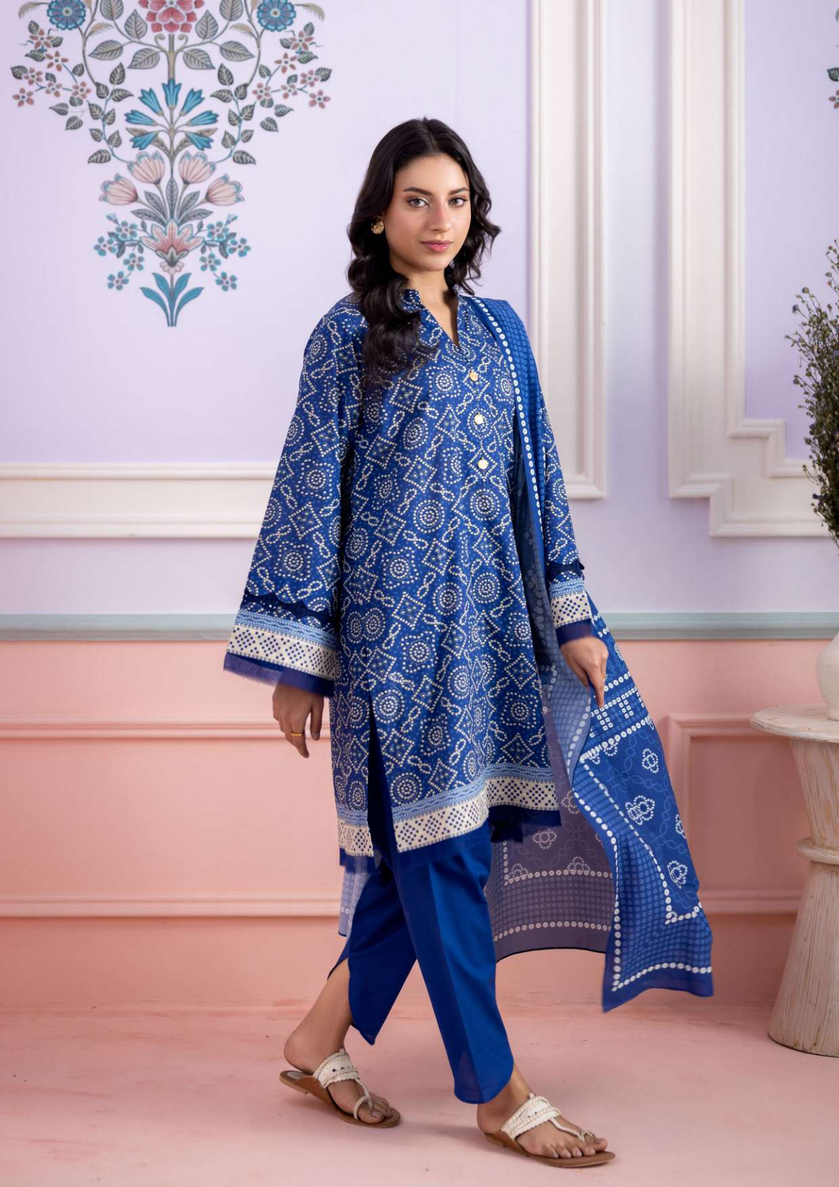 ZELLBURY Unstitched Lawn Collection 2026 Design # WUS26X30814