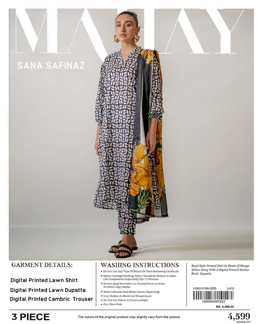 Sana Safinaz MAHAY Unstitched Lawn 3 Piece in Wholesale Price 🔥