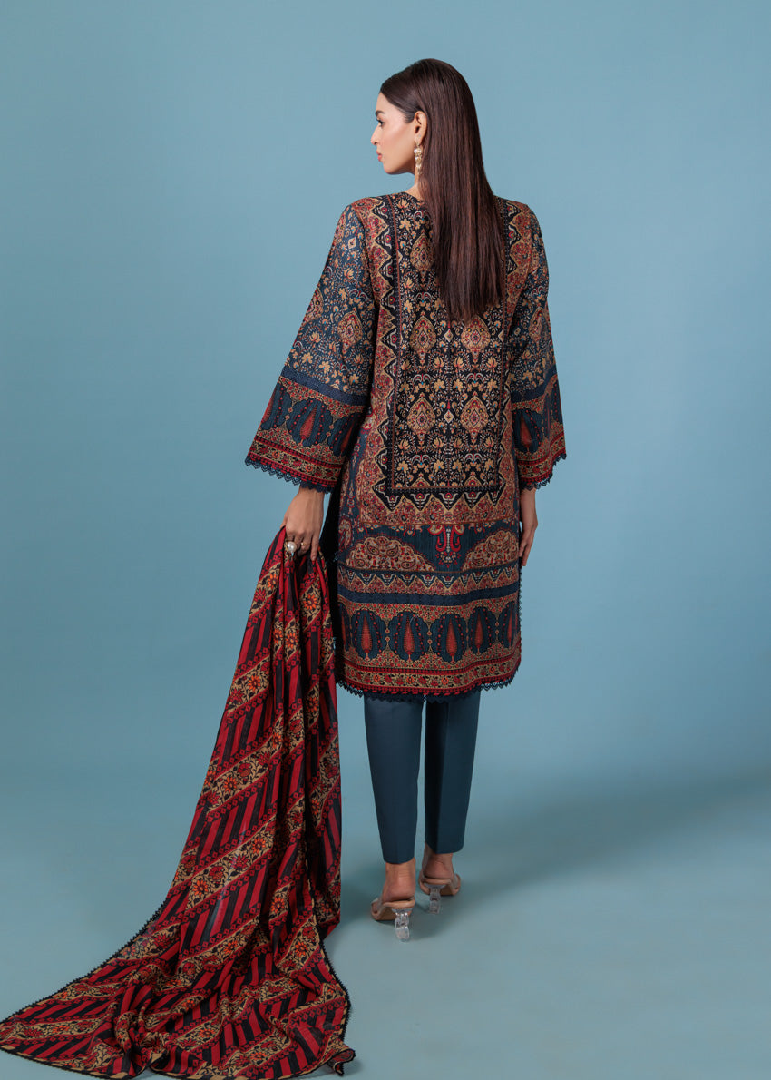 Bonanza Satrangi Unstitched Eclipse - 3 Pc (WU3PPBS25LIUN77) 🔥🥰