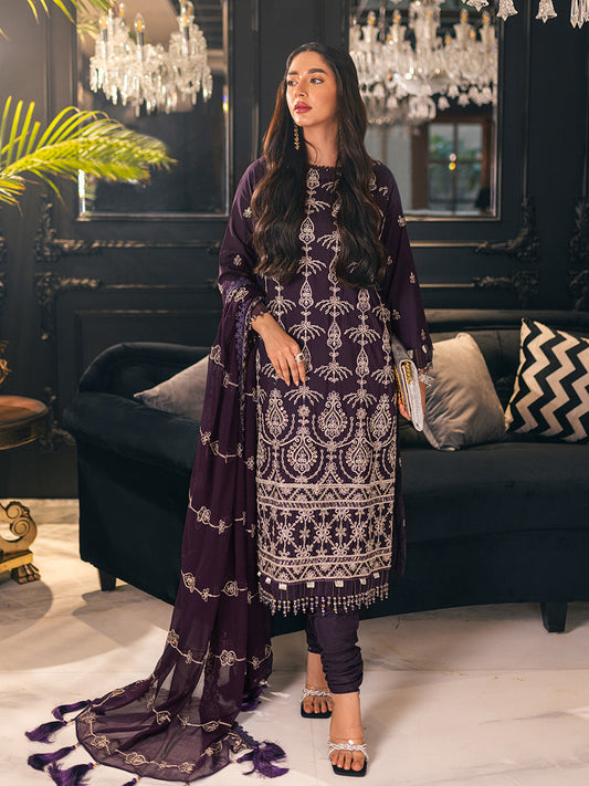 Salitex Luxury Cotton Silk Embroidered 3P UNS23DD005UT