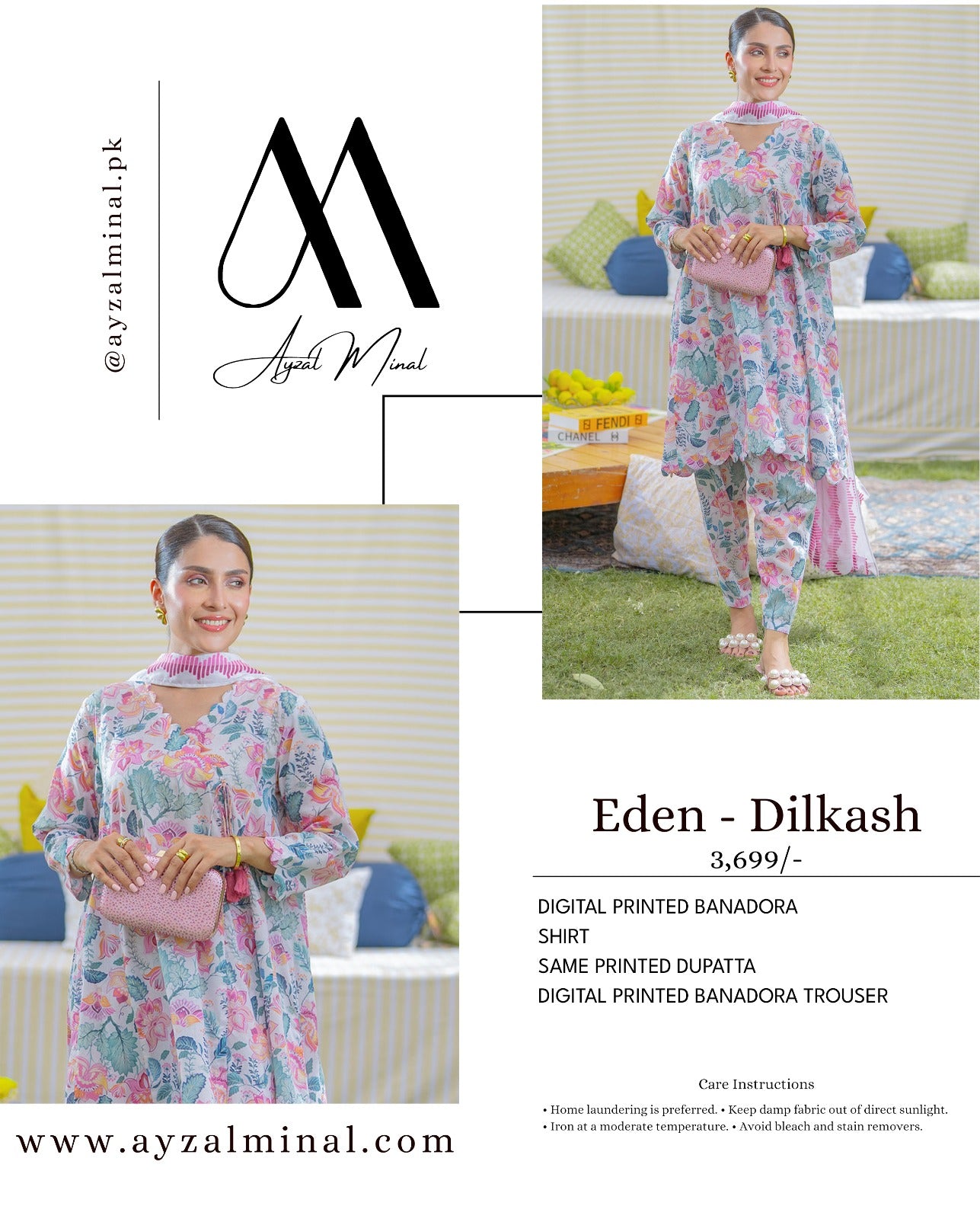 Ayzal Minhal BanaDora 3P Unstitched