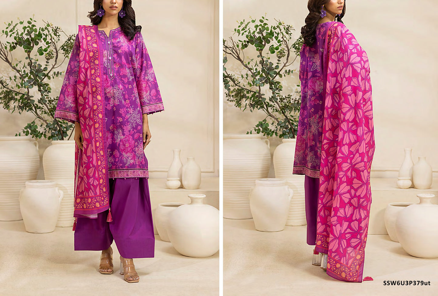 SALITEX FLORA VOL-I 100% Original Lawn ❤️ by SANA& SARA