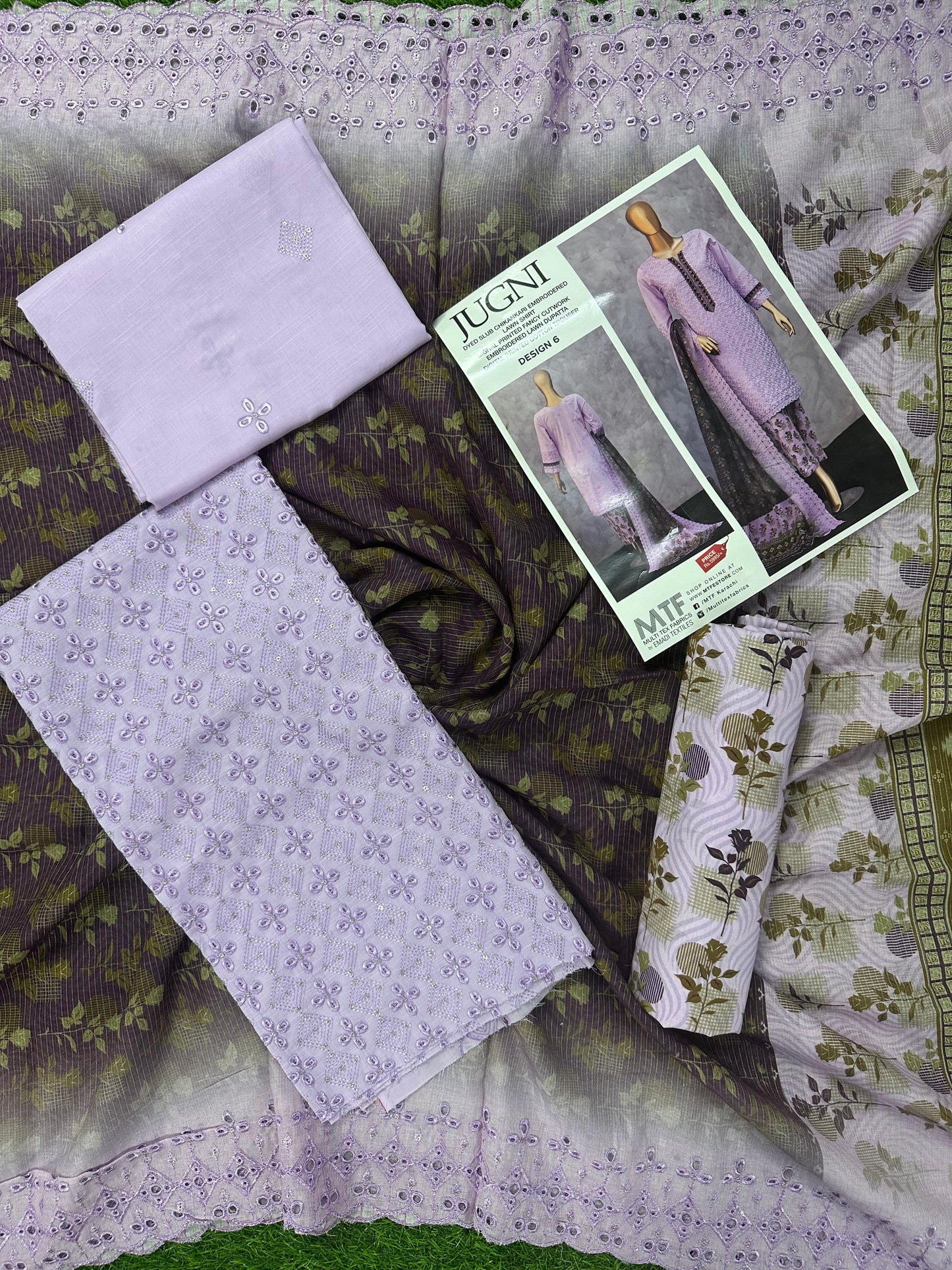 JUGNI โ Design 6 Elegant Summer Collection 2026 3Piece Lawn Suit