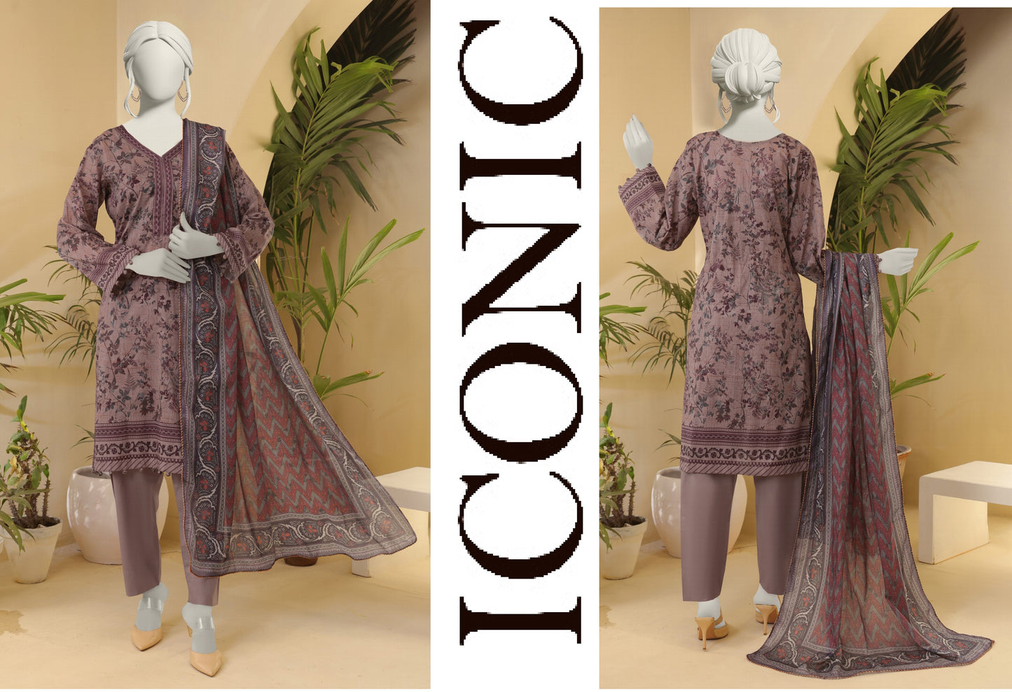 Almeerah Floral 💯% Original 3PC Unstitched In Wholesale Price
