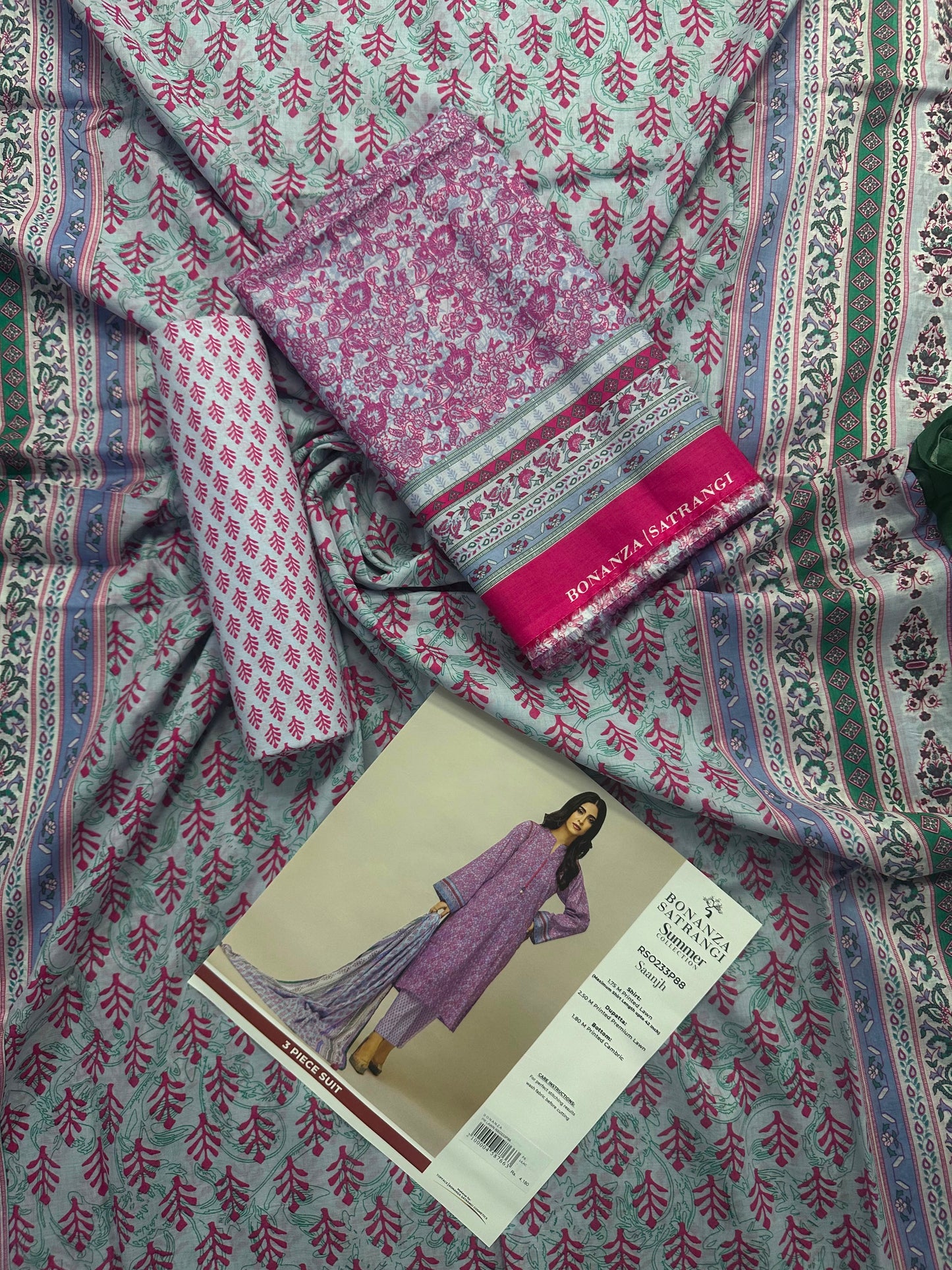 Bonanza Satrangi RS0233P86 Saanjh 3 PCs Lawn