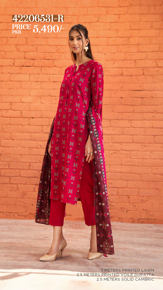 Nishat Unstitched Lawn 3 Piece β¨β