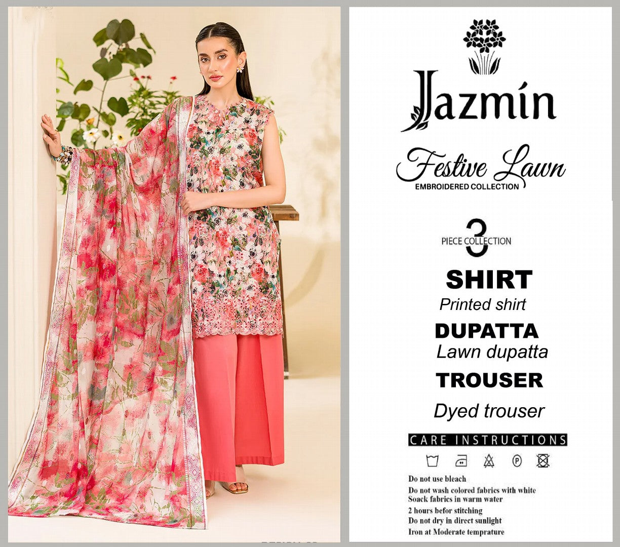 Jazmine Lawn Unstitched 3 Pieces ❤️🔥 Volume 2
