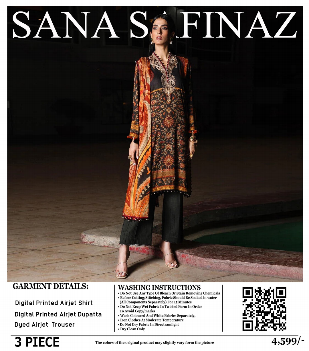 Sana Safinaz Lawn Unstitched 3 Pieces ❤️🔥