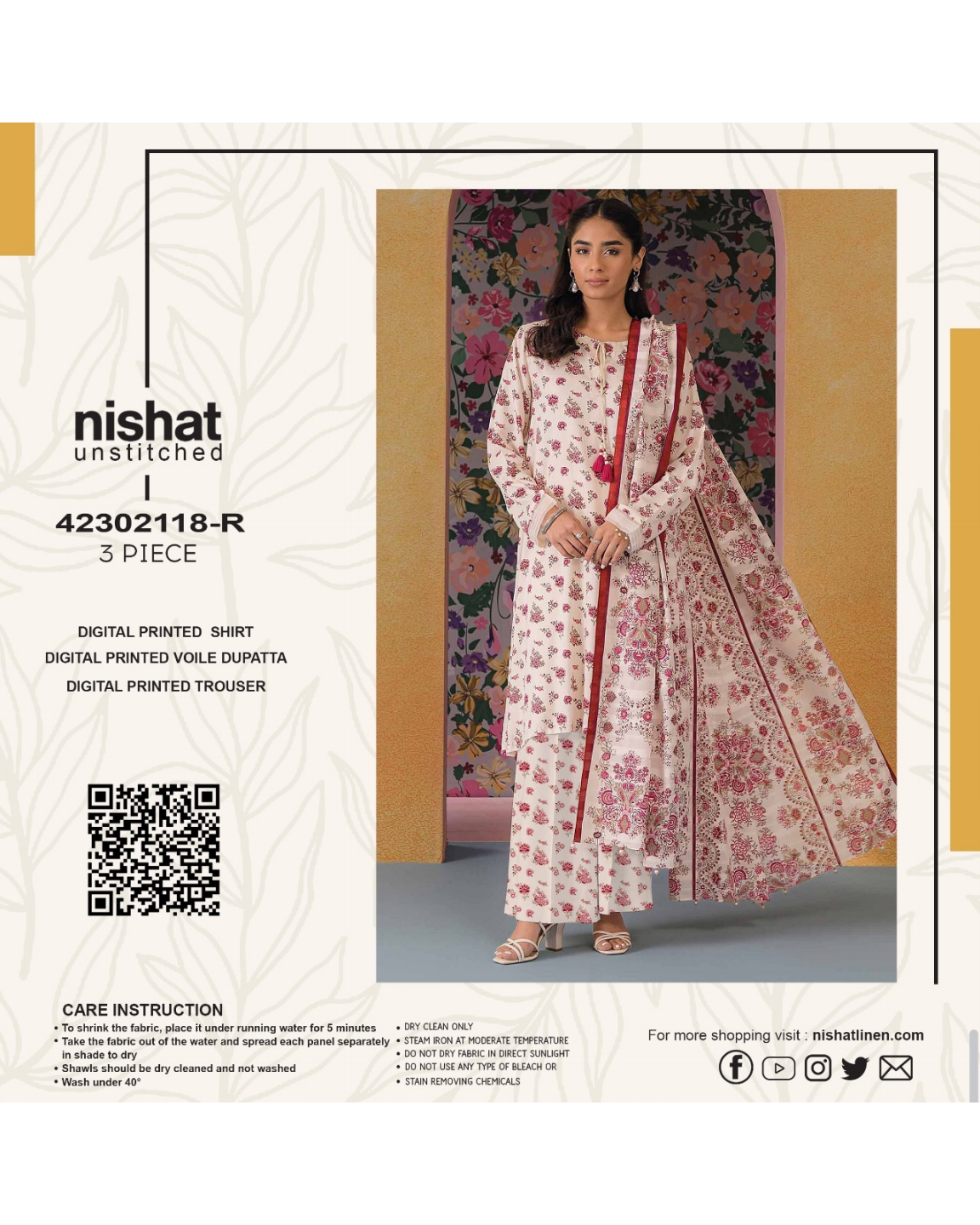 ✨ NISHA BY NISHAT🌸 2025 Digital Lawn Collection 🥳