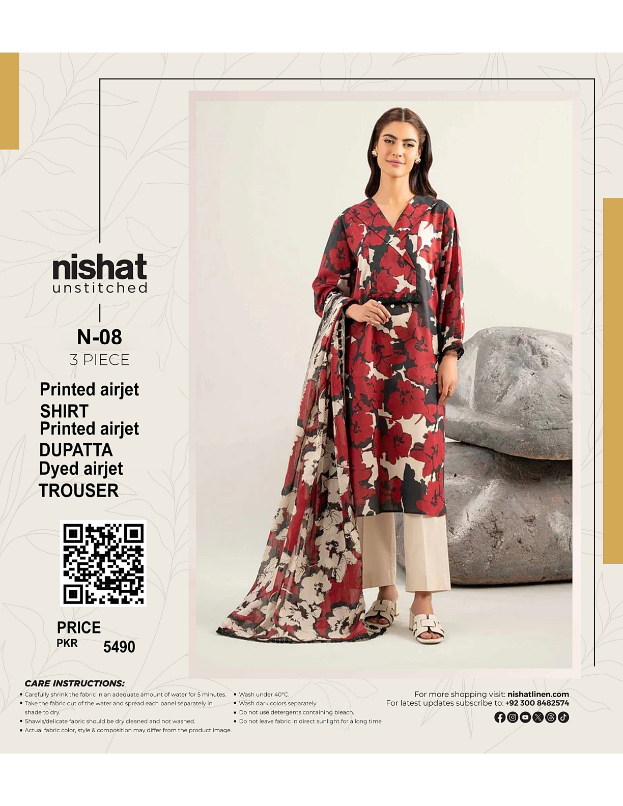 NISHAT UNSTITCHED LAWN 3PCS COLLECTION 2026 π₯β€οΈ