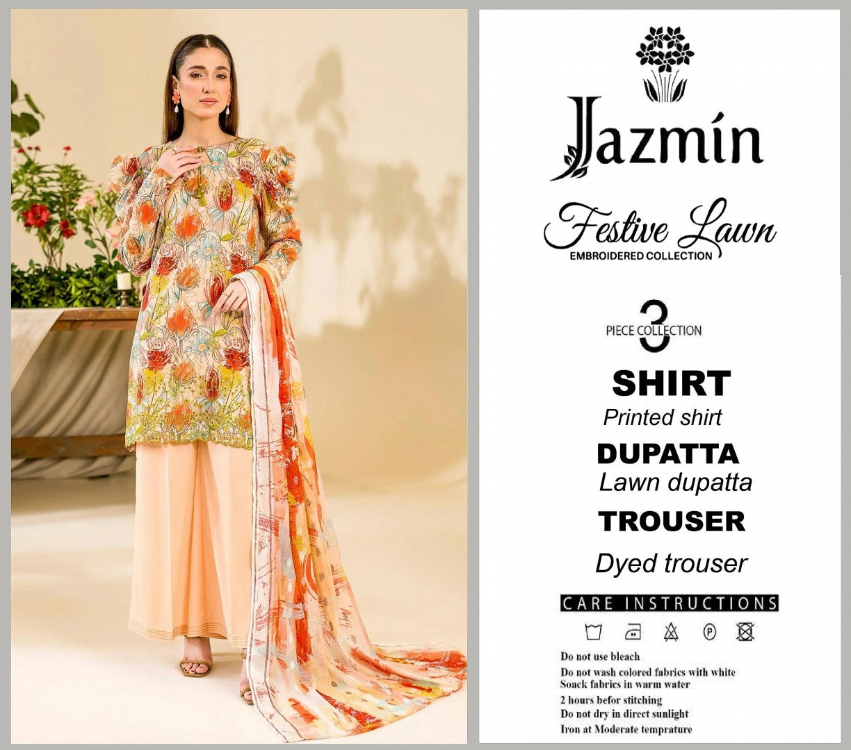 Jazmine Lawn Unstitched 3 Pieces ❤️🔥 Volume 2