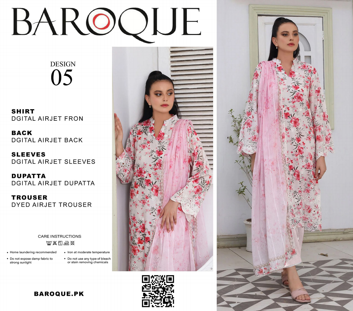 GulAhmed,Khaadi,Zellbury,Ego,Salitex,CrossStitch,Nishat,Firdous,Baroque,Maria.B,Alkaram ,SanaSafinaz Printed Unstitched 3P in 1299π΅π°π
