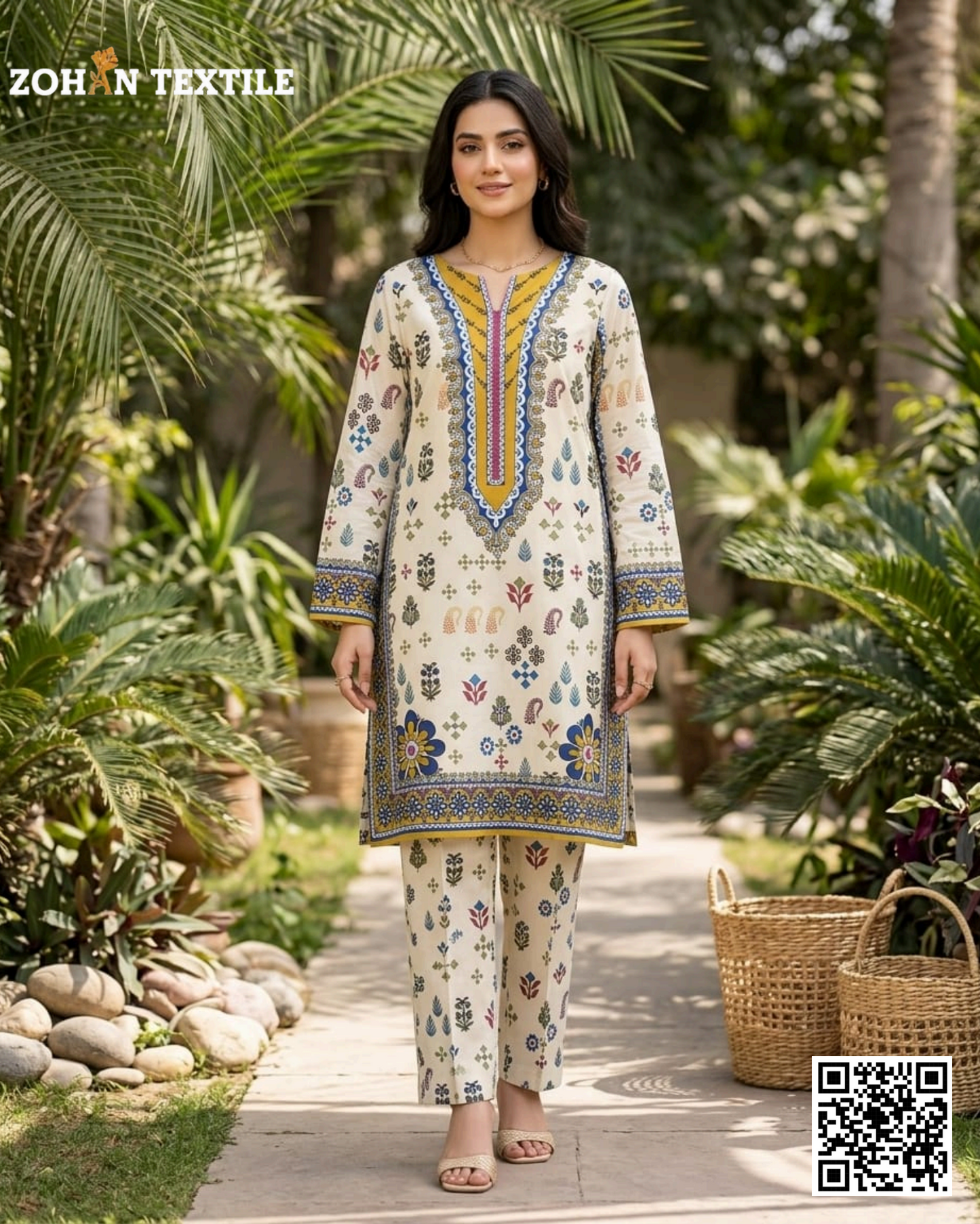 Zohan Textile Design No: 04 (S+T) Printed Collection