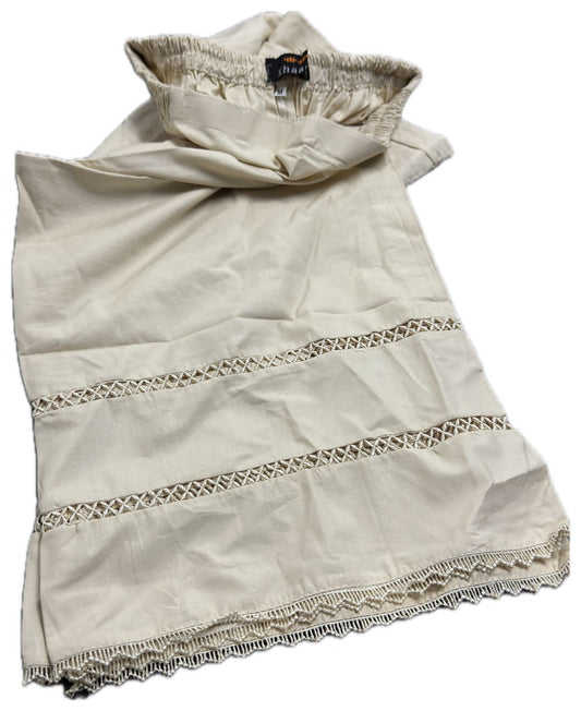 Cotton Stitched Plazo In Skin ๐คฉ