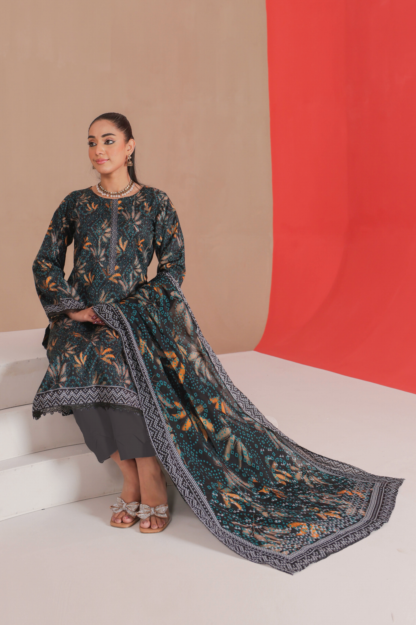 Flat 50% Off Lamisah Jade Broshia Jacquard 100% Original Lawn Unstitched in Wholesale π₯³π―β