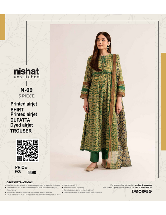 NISHAT UNSTITCHED LAWN 3PCS COLLECTION 2026 ðĨâĪïļ