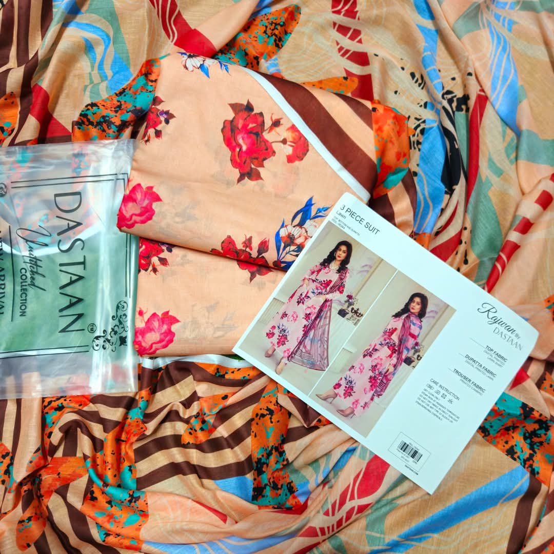 Rajwan by DASTAAN Lawn Unstitched Lawn 100% Original Lawn 3 Pieces ❤️🔥