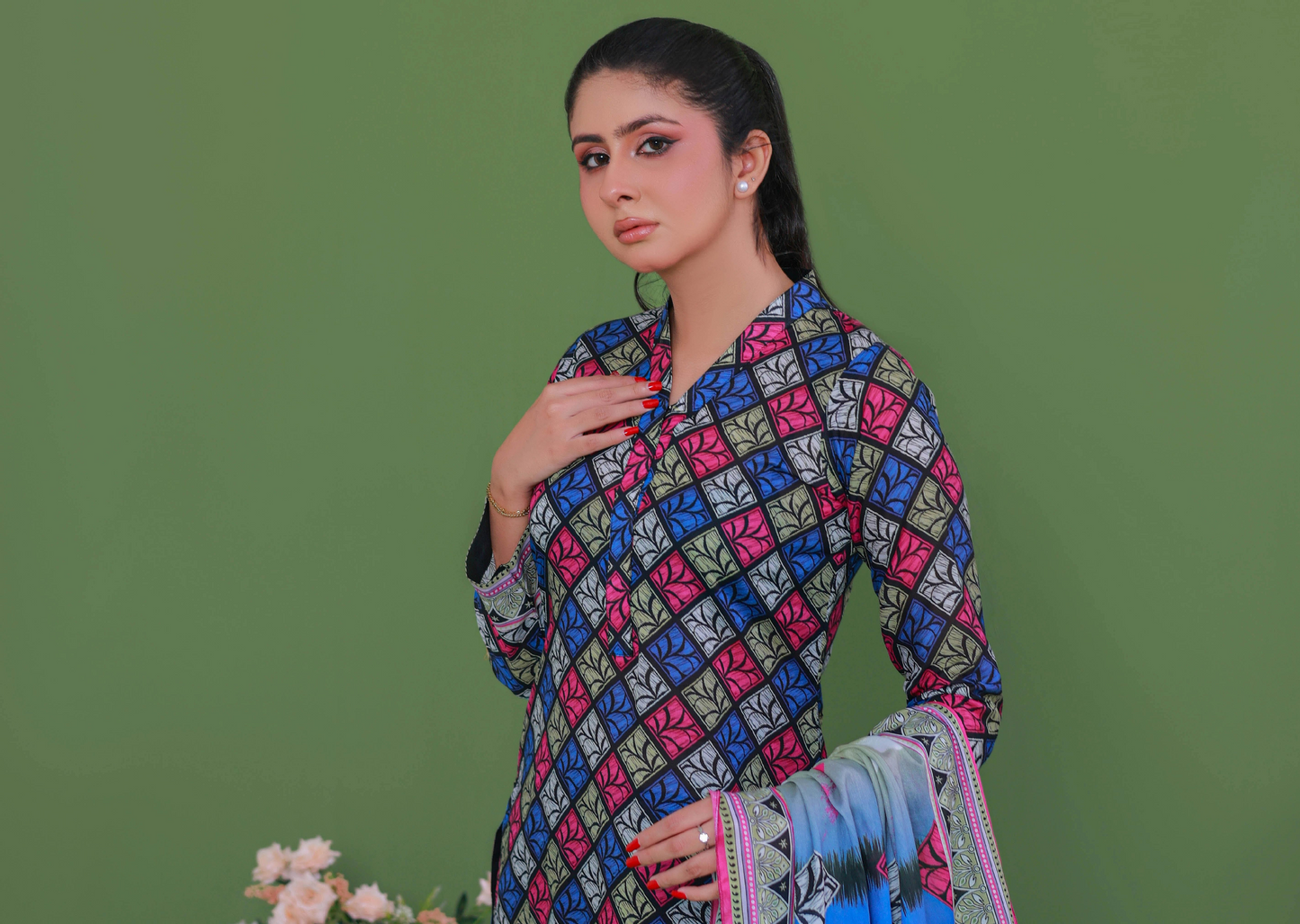 Leaves By Jawed Arts 100% Original Unstitched Lawn 3 Piece in Wholesale 🔥❤️