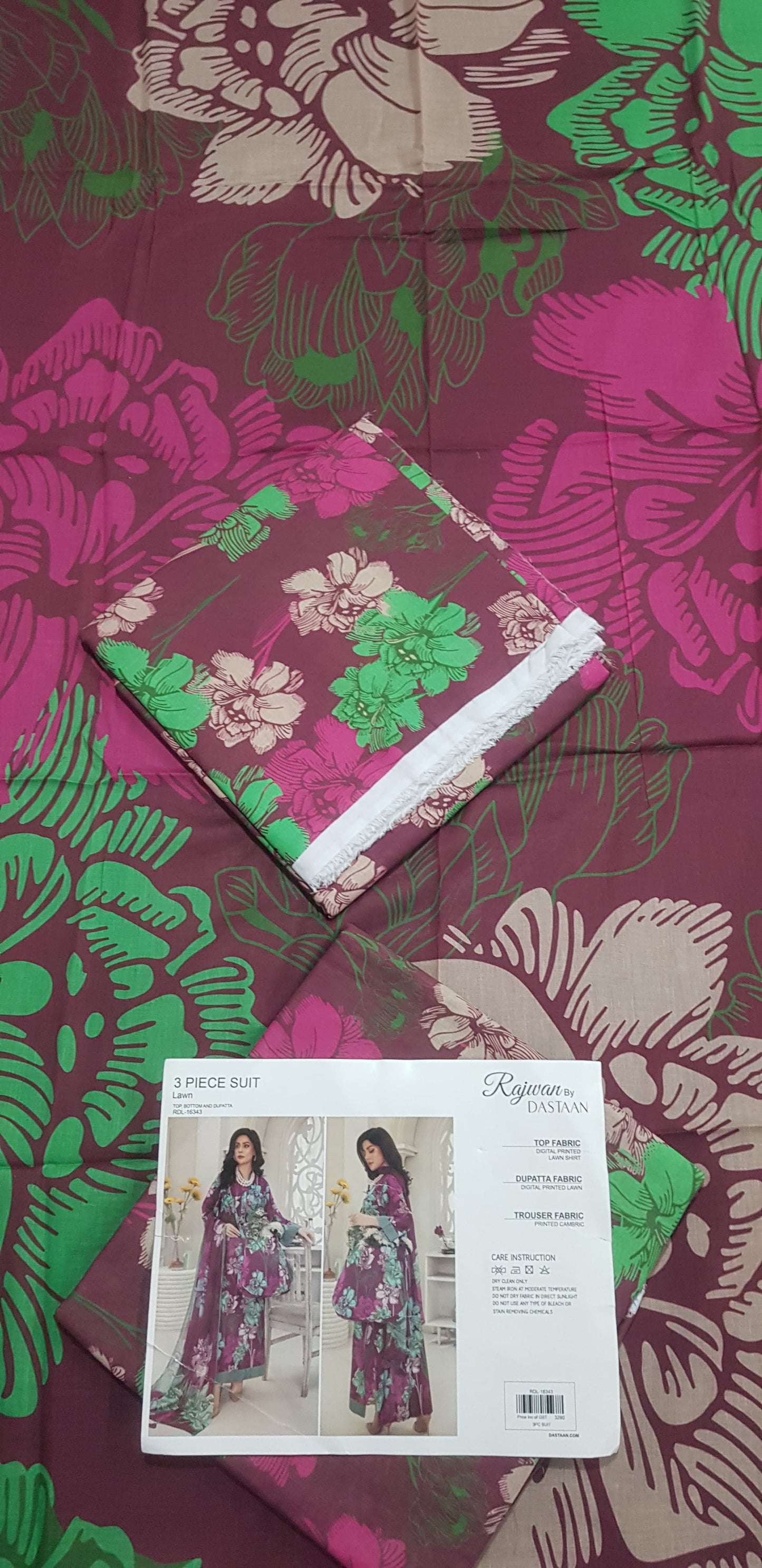 Rajwan by DASTAAN Lawn Unstitched Lawn 100% Original Lawn 3 Pieces ❤️🔥