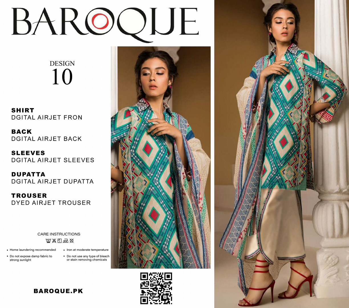 GulAhmed,Khaadi,Zellbury,Ego,Salitex,CrossStitch,Nishat,Firdous,Baroque,Maria.B,Alkaram ,SanaSafinaz Printed Unstitched 3P in 1299π΅π°π