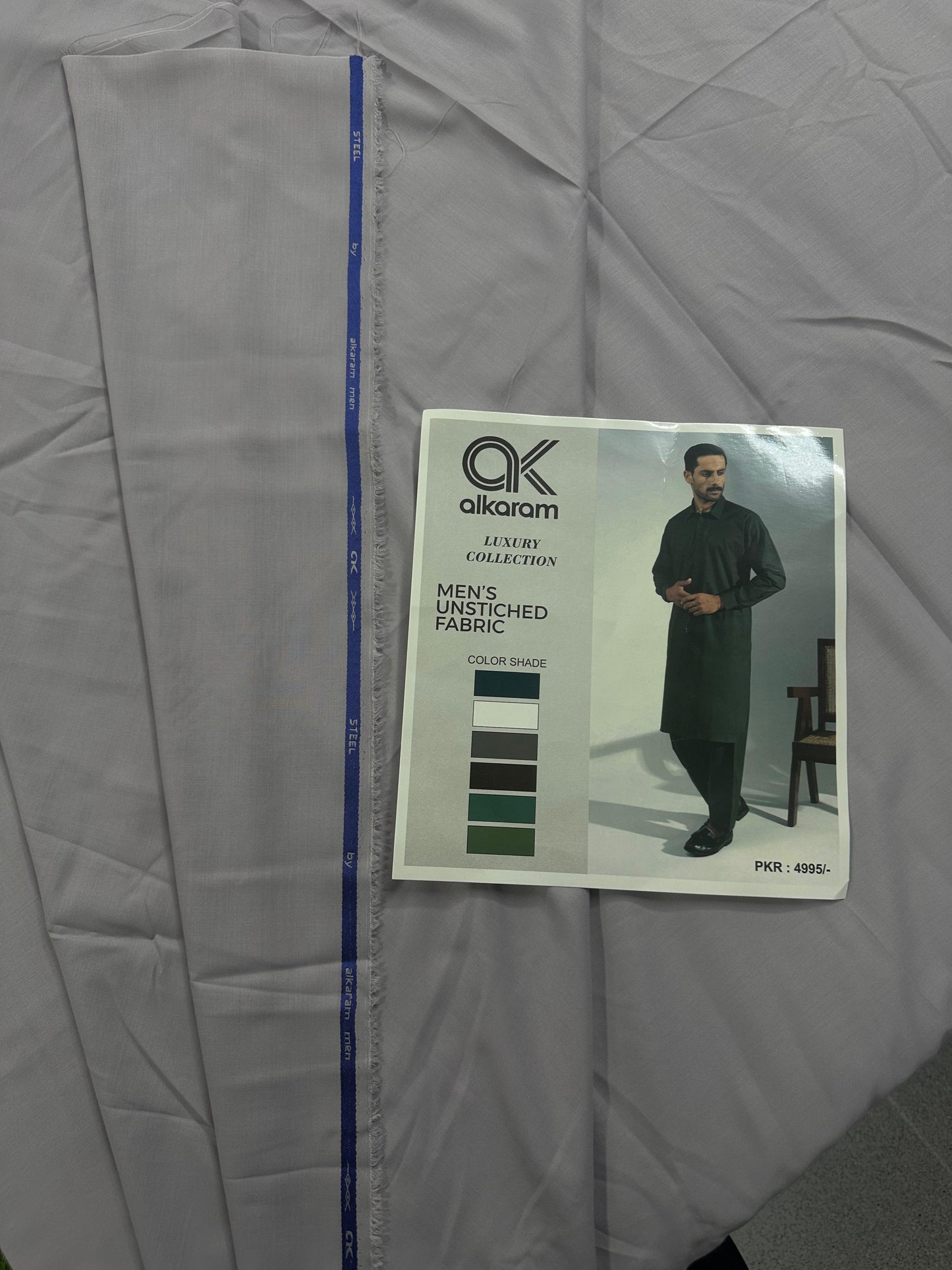 Alkaram light Purple โ Gent's Wash Wear Unstitched Collection