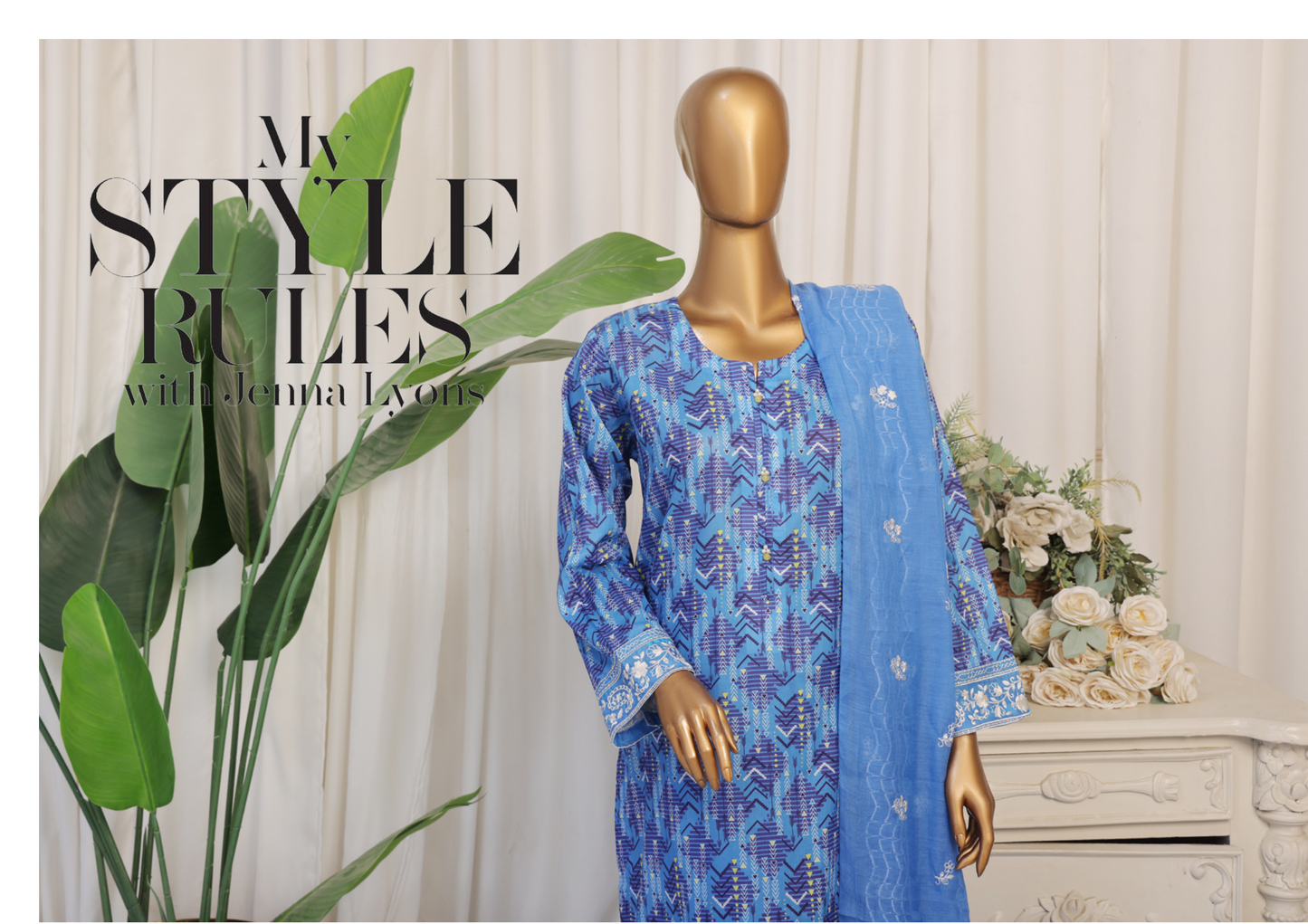 Aifa Azure Stitched Embroidery Collection 🧵🏐