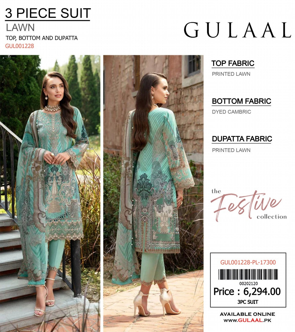 Gulaal By GulJee Lawn Printed 3P