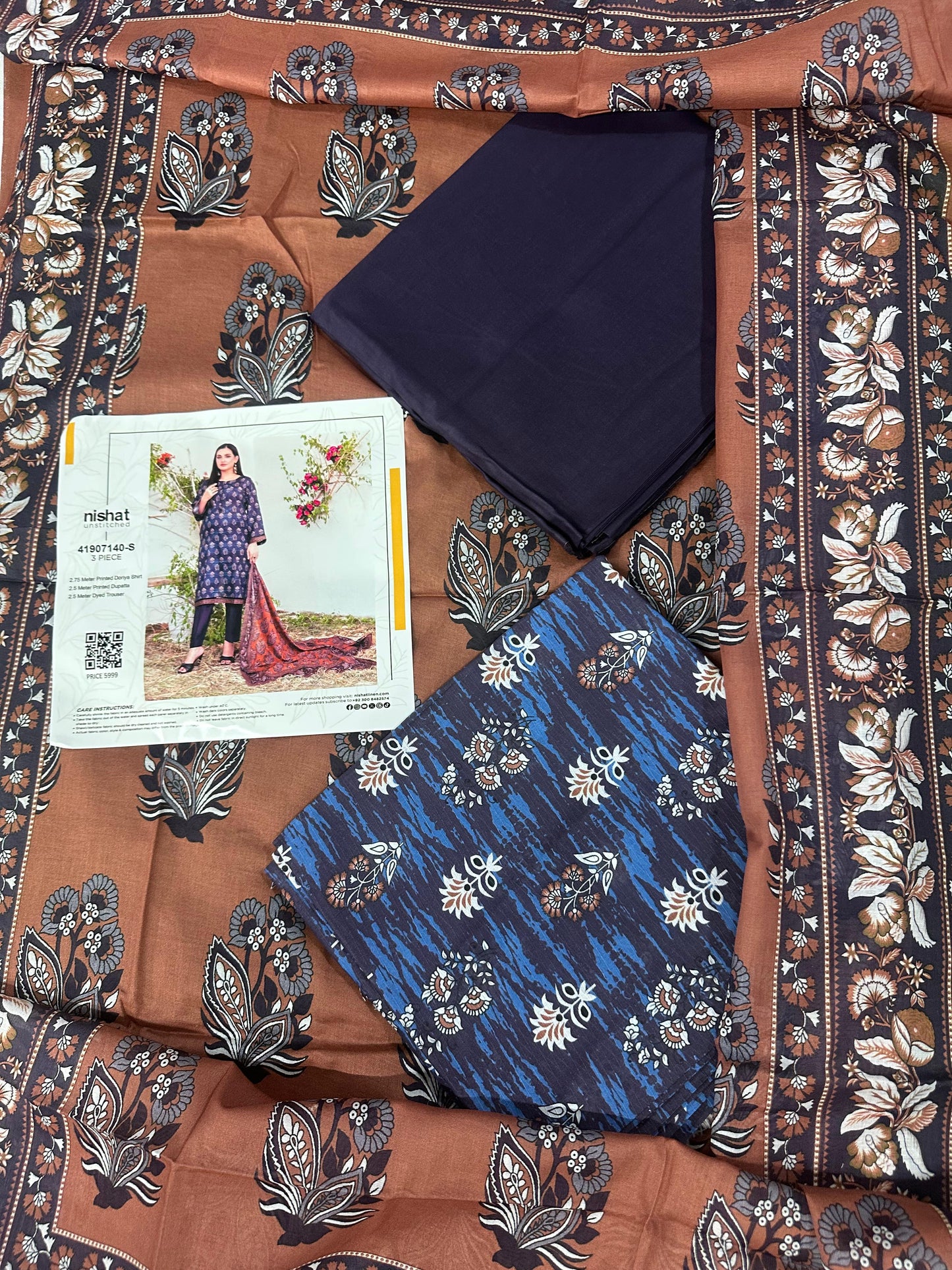 Nishat Doriya Printed Lawn 3P In Wholesale Price