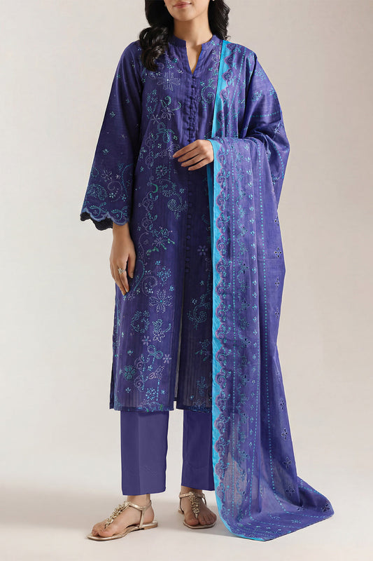 Saya 3 Piece Premium Lawn Collection D.C:U01-26084-P03AW